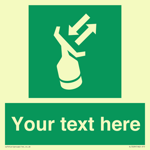 Custom sign safe condition Search and rescue transponder